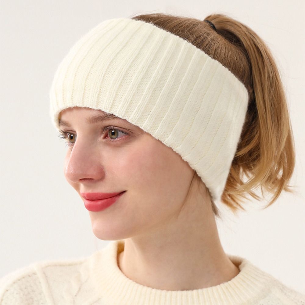 Winter Headband Fleece - Bando Rajut Hangat untuk Telinga, Berlapis
