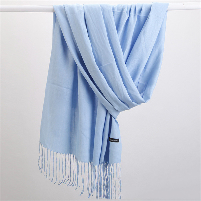 Syal wanita 2023 warna polos,  - Shawl Wrap Winter ulasan dan harga