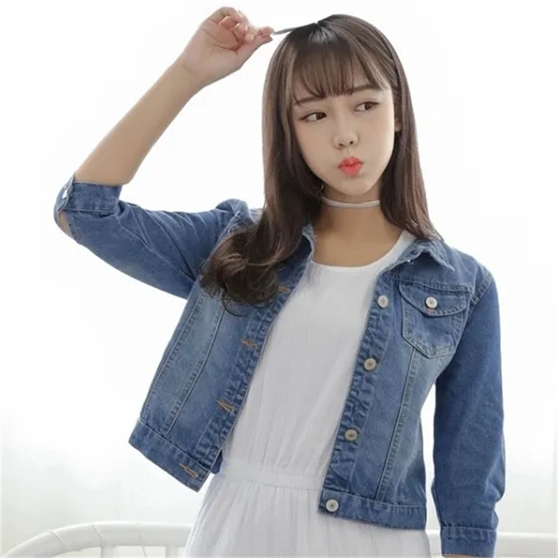 Jaket Denim Wanita Jaket Jeans - Down Jacket Packable ulasan dan harga