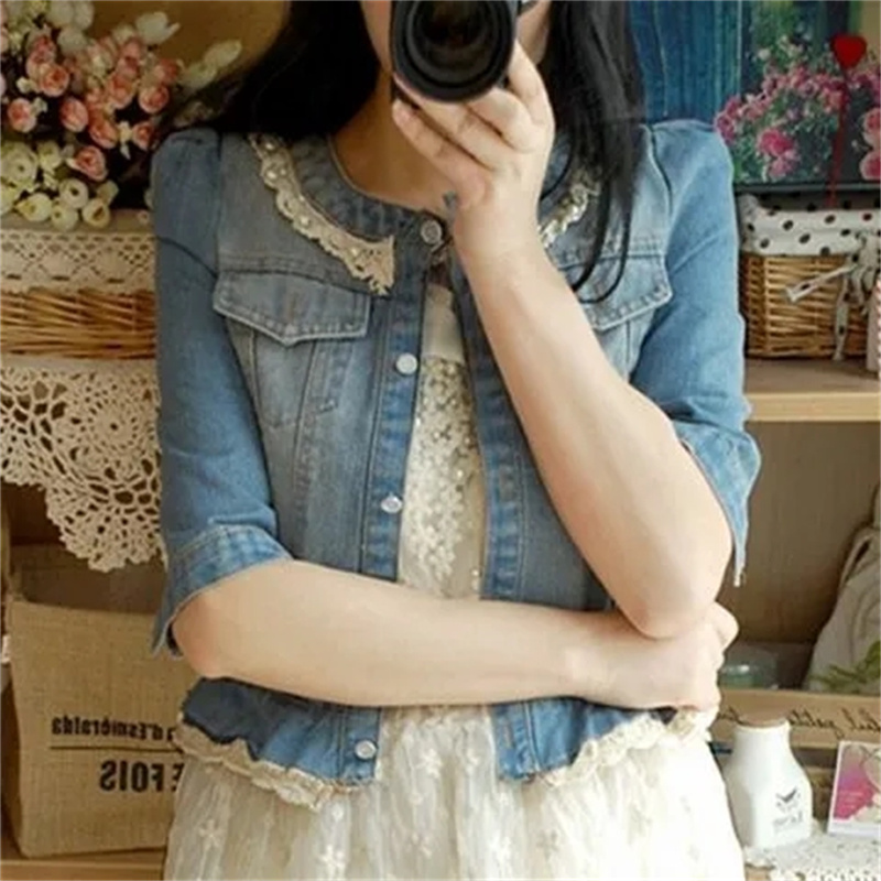 Jaket Denim Wanita Jaket Jeans - Down Jacket Packable ulasan dan harga