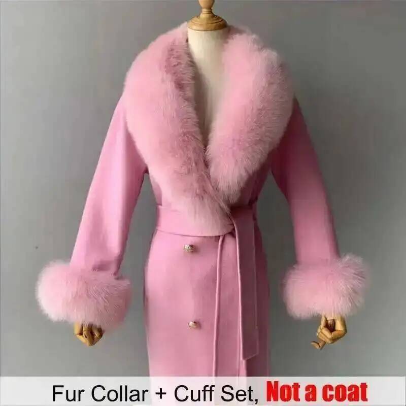 Kerah bulu asli dan Set manset - Shawl Wrap Winter ulasan dan harga