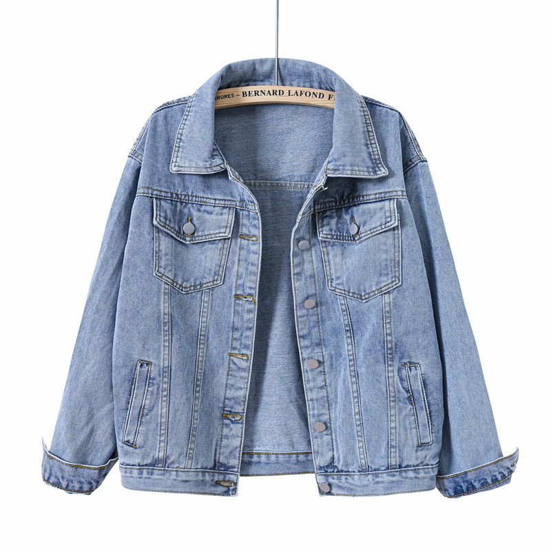 Mantel Denim Wanita Pendek Sol - Down Jacket Packable ulasan dan harga