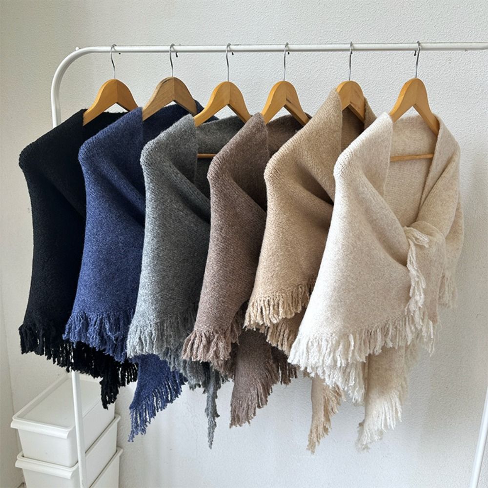 Syal rajut segitiga musim ding - Shawl Wrap Winter ulasan dan harga